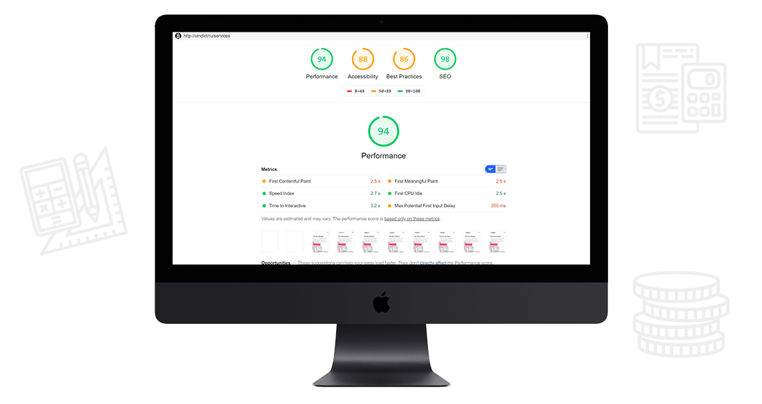 Creating a one-page website for your business with the inclusion of smart modules to increase sales.